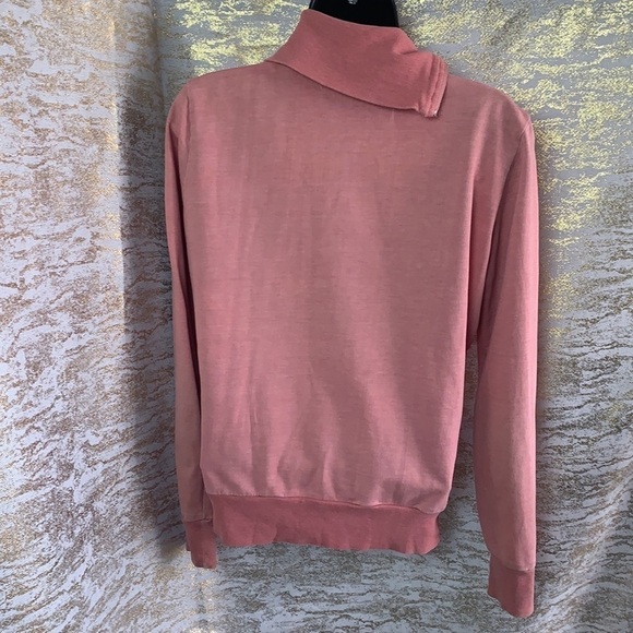 VVK Rose Pink 100% Cotton Long Sleeve Full Zip Up Sweatshirt Size M - Picture 6 of 15